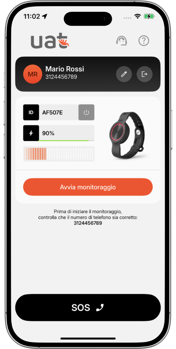 UAT App screenshot